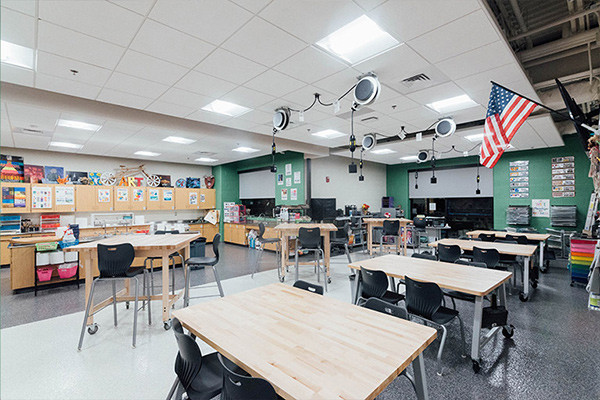 Art Classroom inside view of a classroom